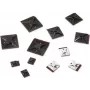 HellermannTyton MB4APT-A Suporte para abraçadeiras autoadesivo, poliamida 6.6, preto, 28x28mm, 100 unid.