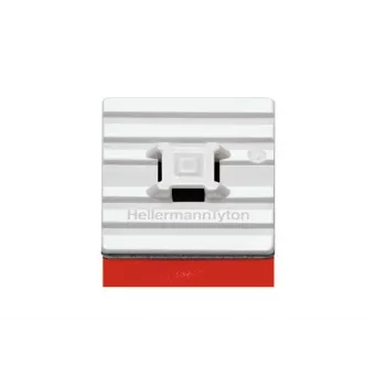 HellermannTyton FMB4APT-A-PA66HS-WH Base de fixação adesiva flexível para abraçadeiras 28x28mm branca