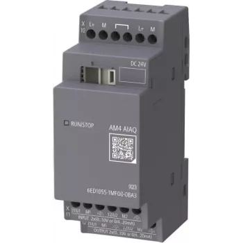 Siemens LOGO! AM4 6ED1055-1MF00-0BA3 Módulo de expansão analógico 2AI/2AQ 24V DC