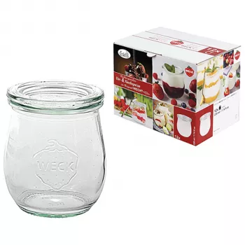 WECK Frasco tulipa 220ml conjunto de 12