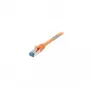 Synergy 21 Cabo de patch Cat.6a S/FTP de 15 m, RJ45 macho/macho, níquel/ouro, laranja
