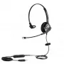 ALLNET 8805-8.1MS - headset - arco de cabeça - escritório/call center - preto - monofónico - com fio