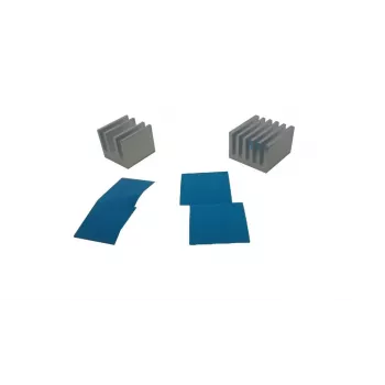 ALLNET conjunto de dissipadores de calor em alumínio 2 unidades com cola térmica universal para Raspberry Pi FriendlyElec