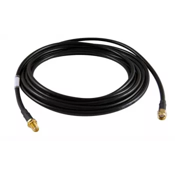 ALLNET ANT-CAB-RSMA-M-RSMA-F-100 cabo coaxial de antena LMR-195, ficha R-SMA para conector fêmea R-SMA, 200 cm, preto