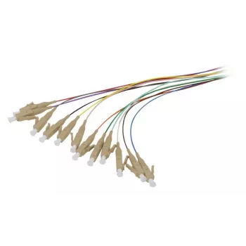 SYNERGY21 pigtail de fibra ótica LC 50/125 µm OM2 2 m pack de 12 cabo interior colorido