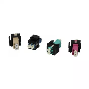 Synergy 21 S215479 Suporte de módulo Keystone para acopladores de fibra LC, preto