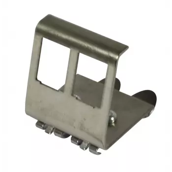 Synergy 21 adaptador de módulo Keystone para calha DIN para 2x módulo TP, cinzento claro (RAL 7035)