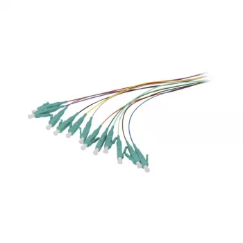 Synergy 21 pigtail de fibra ótica LC 50/125 µm OM3 2 m pack de 12 colorido
