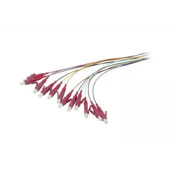 Synergy 21 pigtail de fibra ótica LC 50/125 µm OM4 2 m pack de 12 colorido