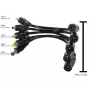 ALLNET fonte de alimentação de substituição com adaptador de conector fêmea para conector macho 2,1mm para 0,7mm