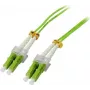 SYNERGY21 Cabo de ligação de fibra ótica 40m LC-LC Duplex OM5 50/125µm LSZH verde-lima