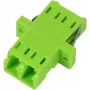 SYNERGY21 Adaptador de fibra ótica LC-LC Duplex Multimodo OM5 conector fêmea a fêmea com ferrula cerâmica verde