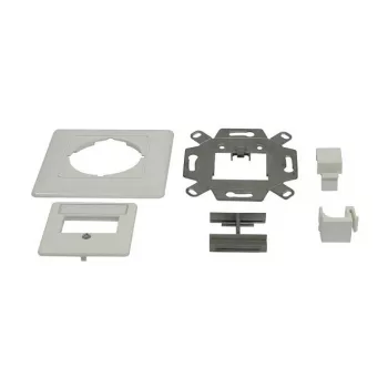 Synergy 21 Suporte de módulo Keystone caixa de encastrar para 2x módulo TP branco puro 180°