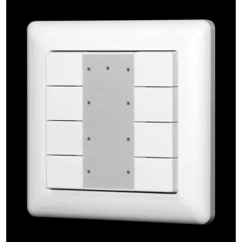 SYNERGY21 controlador LED EOS 08 KNX botão de pressão de 8 teclas