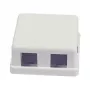 Synergy 21 Caixa de módulo Keystone de superfície para 2x módulo TP branco puro