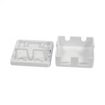 Synergy 21 Caixa de módulo Keystone de superfície para 2x módulo TP branco puro