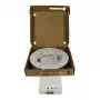 SYNERGY21 Caixa compacta FTTH pré-montada, 2xSC/APC -> extremidade aberta, 20m, 9/125µm, G.657.A2, 2 fibras, OD 2,2mm