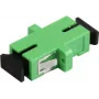 SYNERGY21 Adaptador de Fibra Ótica SC/APC, Monomodo, Simplex, PVC, Manga Cerâmica, Com Flange, Verde