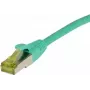 Cabo patch RJ45 SYNERGY21, CAT6A 500MHz, 15m, verde, S/FTP, TPE/LSZH (Ultraflex), AWG26, com cabo bruto Cat.7