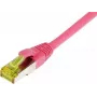 Cabo patch RJ45 SYNERGY21, CAT6A 500MHz, 30m, magenta, S-STP (S/FTP), TPE/LSZH (Ultraflex), AWG26, com cabo bruto Cat.7