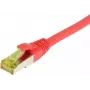 Cabo patch RJ45 SYNERGY21, CAT6A 500MHz, 25m, vermelho, S/FTP, TPE/LSZH Ultraflex, AWG26, com cabo bruto CAT7