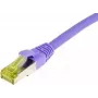 Cabo patch RJ45 SYNERGY21, CAT6A 500MHz, 30m, roxo, S/FTP, TPE/LSZH (Ultraflex), AWG26, com cabo bruto Cat.7