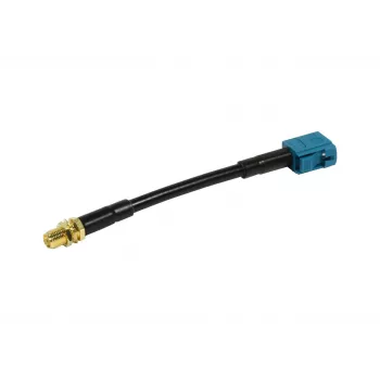 ALLNET cabo de antena LMR-195 SMA fêmea para Fakra fêmea Waterblue Keycode Z 10cm