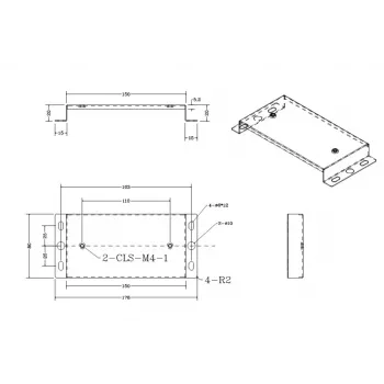 Suporte de parede ALLNET para estação DECT bintec elmeg, branco (WM-BINTEC)