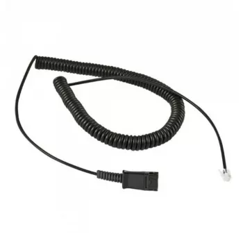 Cabo adaptador para headset ALLNET Plusonic Plantronics QD para RJ9 preto 0,6m (100-002-PA)