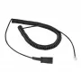 Cabo adaptador para headset ALLNET Plusonic Plantronics QD para RJ9 preto 0,6m (100-002-PA)