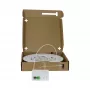 Caixa compacta FTTH SYNERGY21 pré-montada, 4xLC/APC para extremidade aberta, 40m, 9/125µm, G.657.A2, 4 fibras, DA 2,2mm