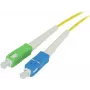Cabo de patch de fibra ótica SYNERGY21 7,5m SC/SC APC OS2 monomodo 9/125µm G.657.A2 resistente a dobras 2mm flexível