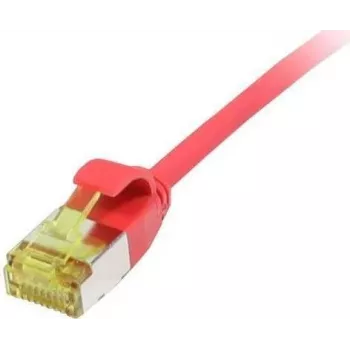 Cabo de patch RJ45 CAT6A 500MHz Synergy 21 10m vermelho U/FTP Slimline redondo d=3,8mm TPE/LSZH Superflex AWG32 com cabo bruto CAT7