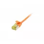Cabo de patch RJ45 CAT6A 500MHz Synergy 21 5m laranja U/FTP Slimline redondo d=3,8mm TPE/LSZH (Superflex) AWG32 com cabo bruto Cat.7