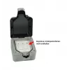 Synergy 21 caixa de módulo Keystone de sobrepor IP66 com argola para cadeado, cinzento claro (RAL 7035) - S216381
