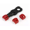 ALLNET bloqueador TP/RJ45 vermelho pack de 10 com chave de segurança, tampa de proteção contra pó, fecho de segurança de rede (ALL-TP-RJ45-Blocker-10PCS)