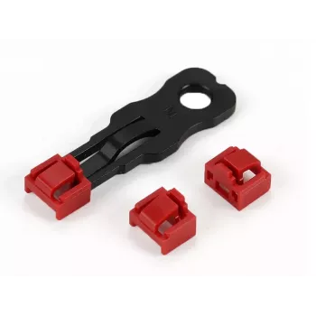 ALLNET bloqueador TP/RJ45 vermelho pack de 10 com chave de segurança, tampa de proteção contra pó, fecho de segurança de rede (ALL-TP-RJ45-Blocker-10PCS)