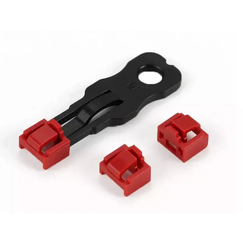 ALLNET bloqueador TP/RJ45 vermelho pack de 10 com chave de segurança, tampa de proteção contra pó, fecho de segurança de rede (ALL-TP-RJ45-Blocker-10PCS)