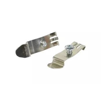 SYNERGY 21 grampo de montagem em calha DIN para Keystone, universal, tipo parafuso, metal, 1 par (S216385)