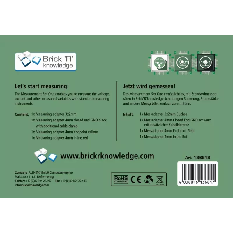 ALLNET ALL-BRICK-0637 módulo de relé de 4 canais 5V para Arduino Raspberry Pi