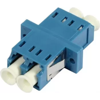 SYNERGY21 adaptador de fibra ótica LC-LC duplex multimodo OM2, casquilho de cerâmica, PVC, azul