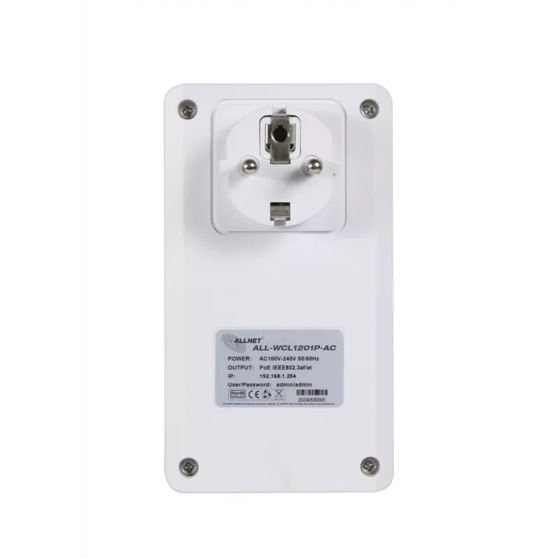 ALLNET Cliente Wireless com PoE Out 2,4 GHz e 5 GHz AC - Wi-Fi - 1,2 Gbit/s (ALL-WCL1201P-AC)