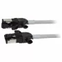 Synergy21 Cabo de Patch RJ45, CAT6A 500MHz, 0,5m, Cinzento, S/FTP, Slimline Redondo d=4,5mm, TPE/LSZH (Superflex), AWG28, com Fichas CAT7, Ficha Rotativa