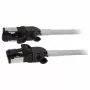Synergy21 Cabo de Patch RJ45, CAT6A 500MHz, 1,5m, Cinzento, S/FTP, Slimline Redondo d=4,5mm, TPE/LSZH (Superflex), AWG28, com Ficha CAT7, Ficha Rotativa