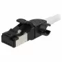Synergy21 Cabo de Patch RJ45, CAT6A 500MHz, 1,0m, Branco, S/FTP, Slimline Redondo d=4,5mm, TPE/LSZH (Superflex), AWG28, com Cabo CAT7, Ficha Rotativa