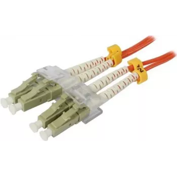 SYNERGY21 Cabo de patch de fibra ótica 0,5m LC-LC Duplex OM2 50/125µm LSZH laranja
