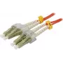 SYNERGY21 Cabo de patch de fibra ótica 0,5m LC-LC Duplex OM2 50/125µm LSZH laranja