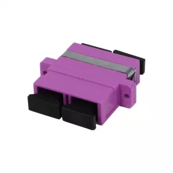 SYNERGY21 Acoplador de Fibra Ótica SC/SC Multimodo Duplex OM4 50/125µm PVC Violeta Manga Cerâmica