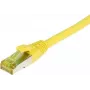 Cabo de rede SYNERGY21 RJ45 CAT6A 500MHz 7,5m amarelo S/FTP TPE/LSZH Ultraflex AWG26 com cabo bruto CAT7