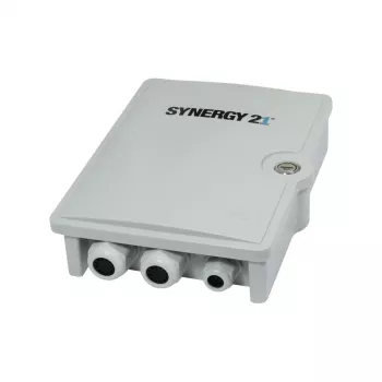 SYNERGY21 Caixa de parede FTTH, IP55, 1x entrada/24x saída 2mm ou 2x saída 4-12mm